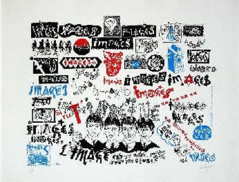 Siebdruck Villeglé - Beatles