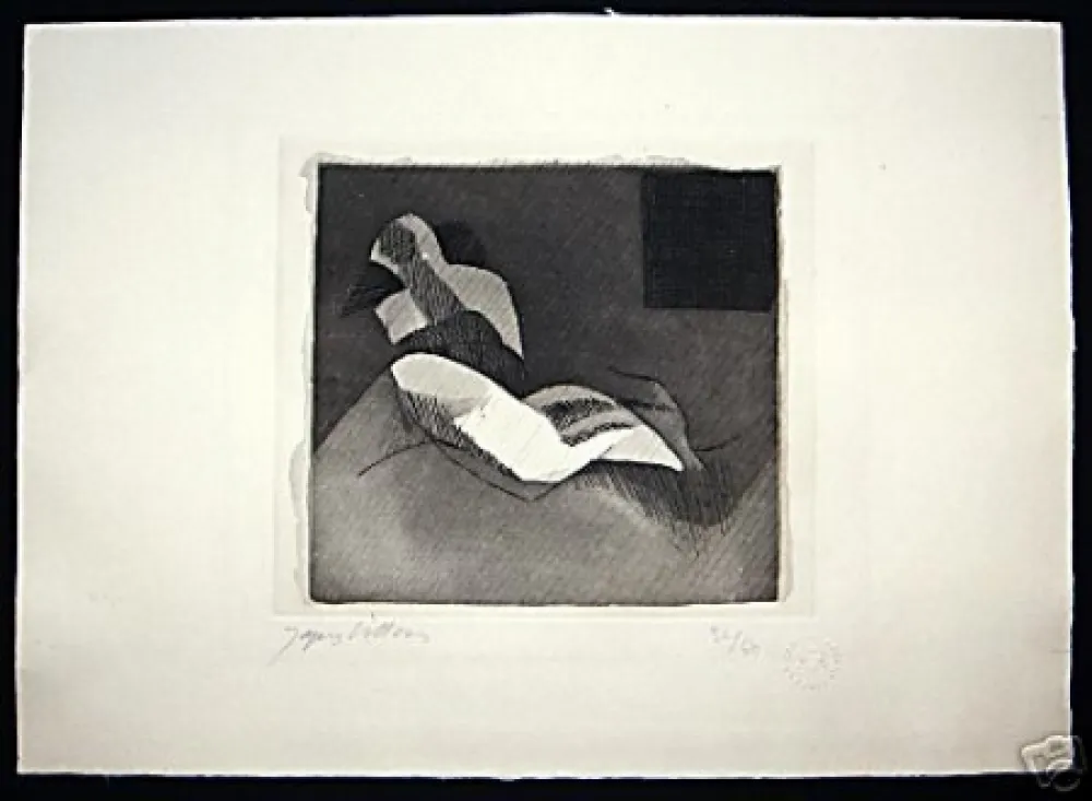 Radierung Villon - Le Baiser