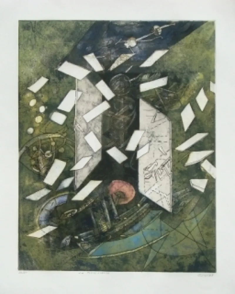 Radierung Und Aquatinta Visat - La porte étroite