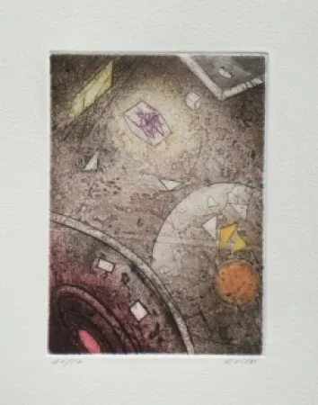 Radierung Und Aquatinta Visat - La Promenade