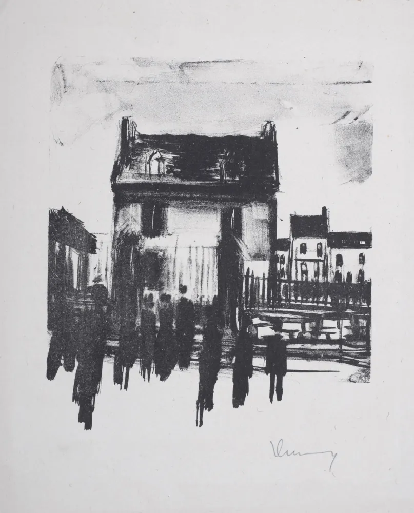 Lithographie Vlaminck - Le Diable au corps, 1926