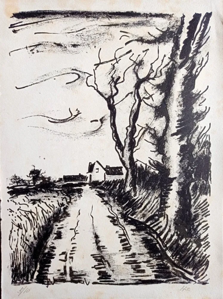 Stich Vlaminck - Maurice de Vlaminck - Chemin de Manou, 1956 (Tete qui Tourne)