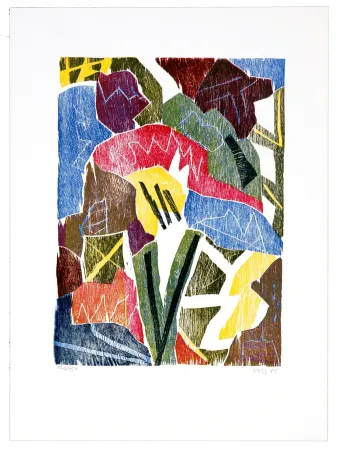 Holzschnitt Voss - Chemin de bois