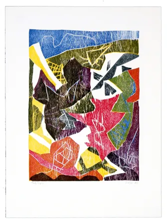 Holzschnitt Voss - Chemin de bois