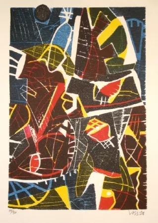 Holzschnitt Voss - Maison sans maître