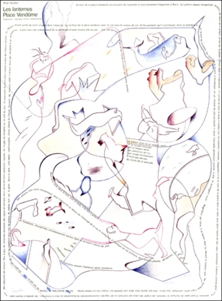 Lithographie Voss - Placard Handke