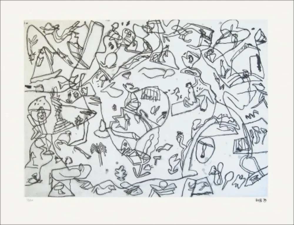 Radierung Voss - Sans titre n°62