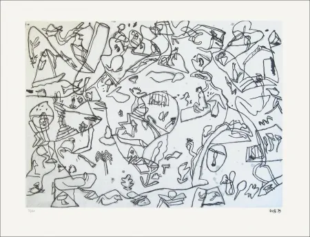 Radierung Voss - Sans titre n°62