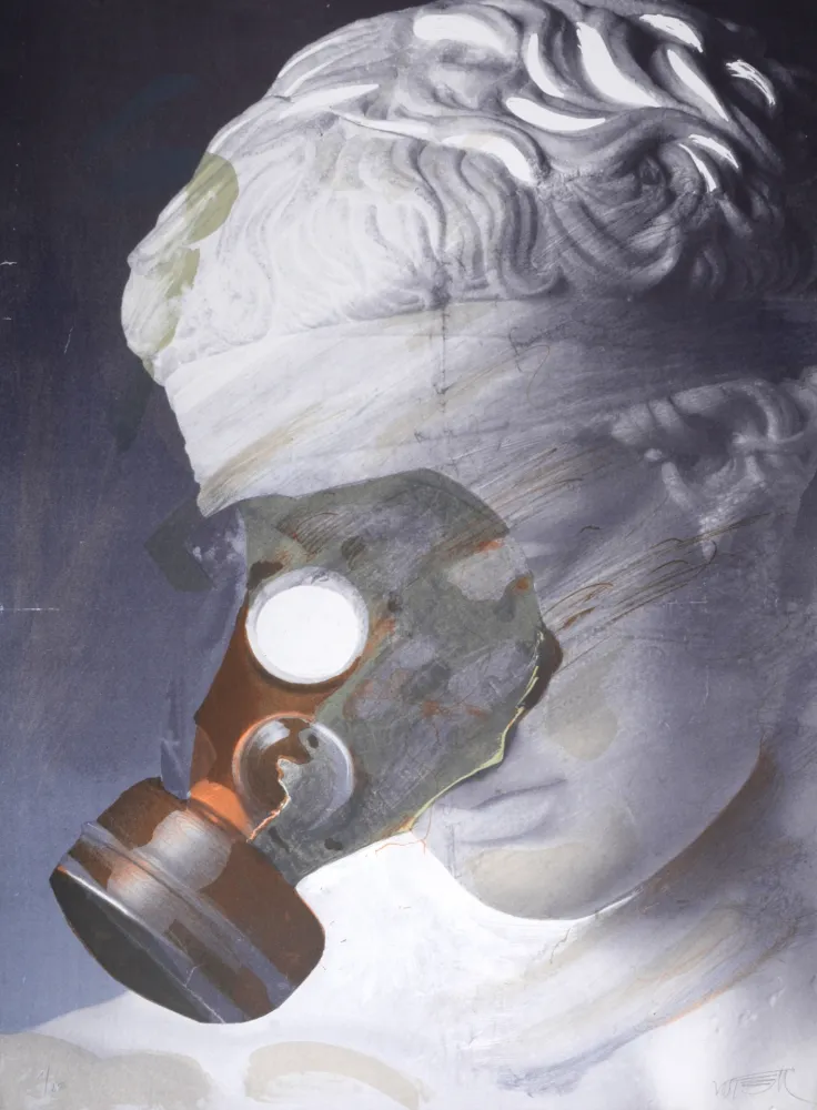 Lithographie Vostell - Composition