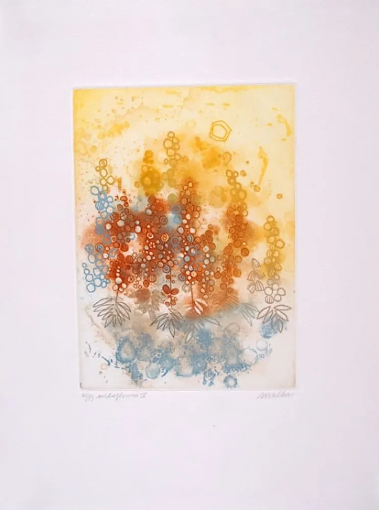 Radierung Walker - Midi flowers IV