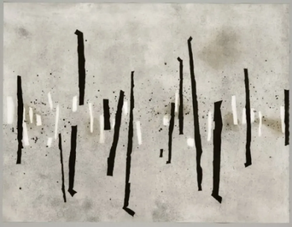 Radierung Und Aquatinta Wang - Walking