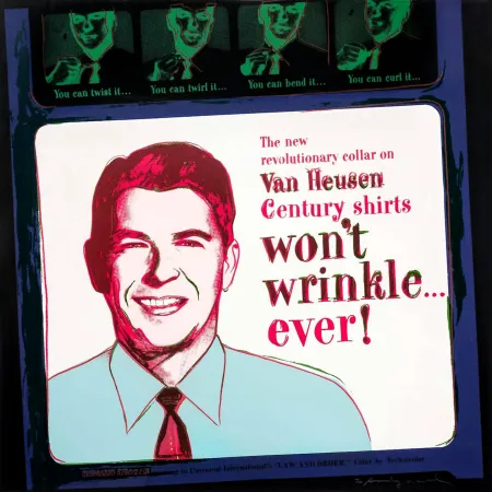 Siebdruck Warhol - ADS: VAN HEUSEN (RONALD REAGAN) FS II.356