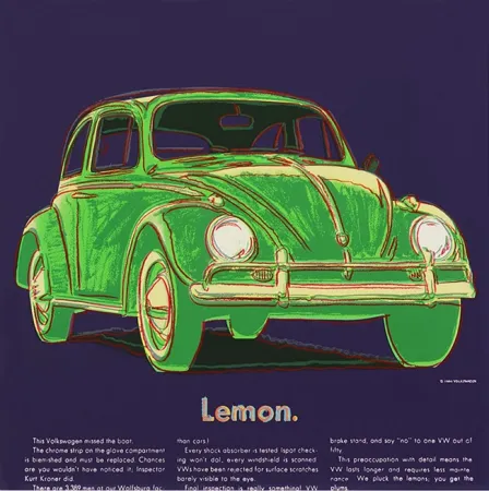 Siebdruck Warhol - ADS: VOLKSWAGEN FS II.358