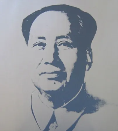 Siebdruck Warhol (After) - Mao - Silver