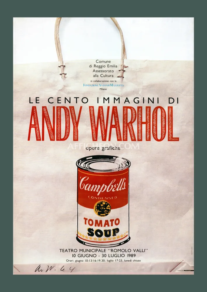 Lithographie Warhol - Andy Warhol: 'Campbell's Soup Can on a Shopping Bag' 1989 Offset-lithograph