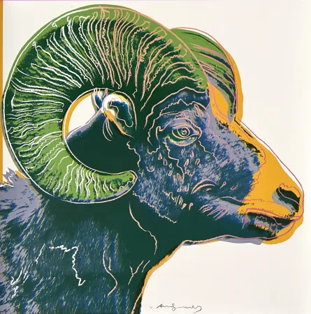 Siebdruck Warhol - Bighorn Ram (FS II.302)