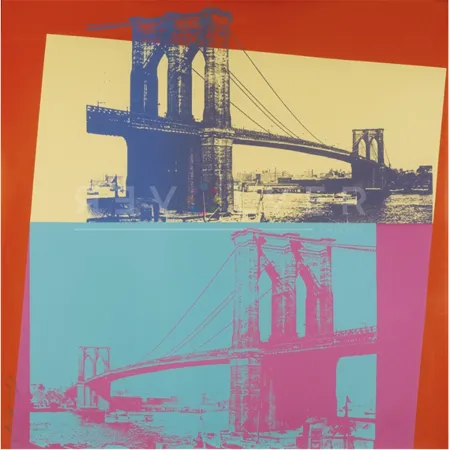 Siebdruck Warhol - Brooklyn Bridge 