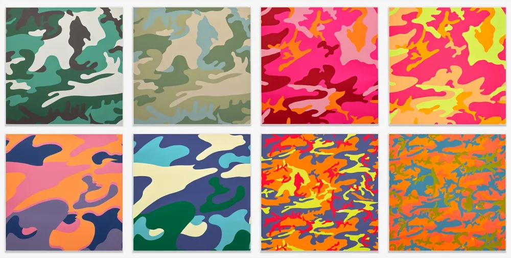 Siebdruck Warhol - Camouflage Complete Portfolio