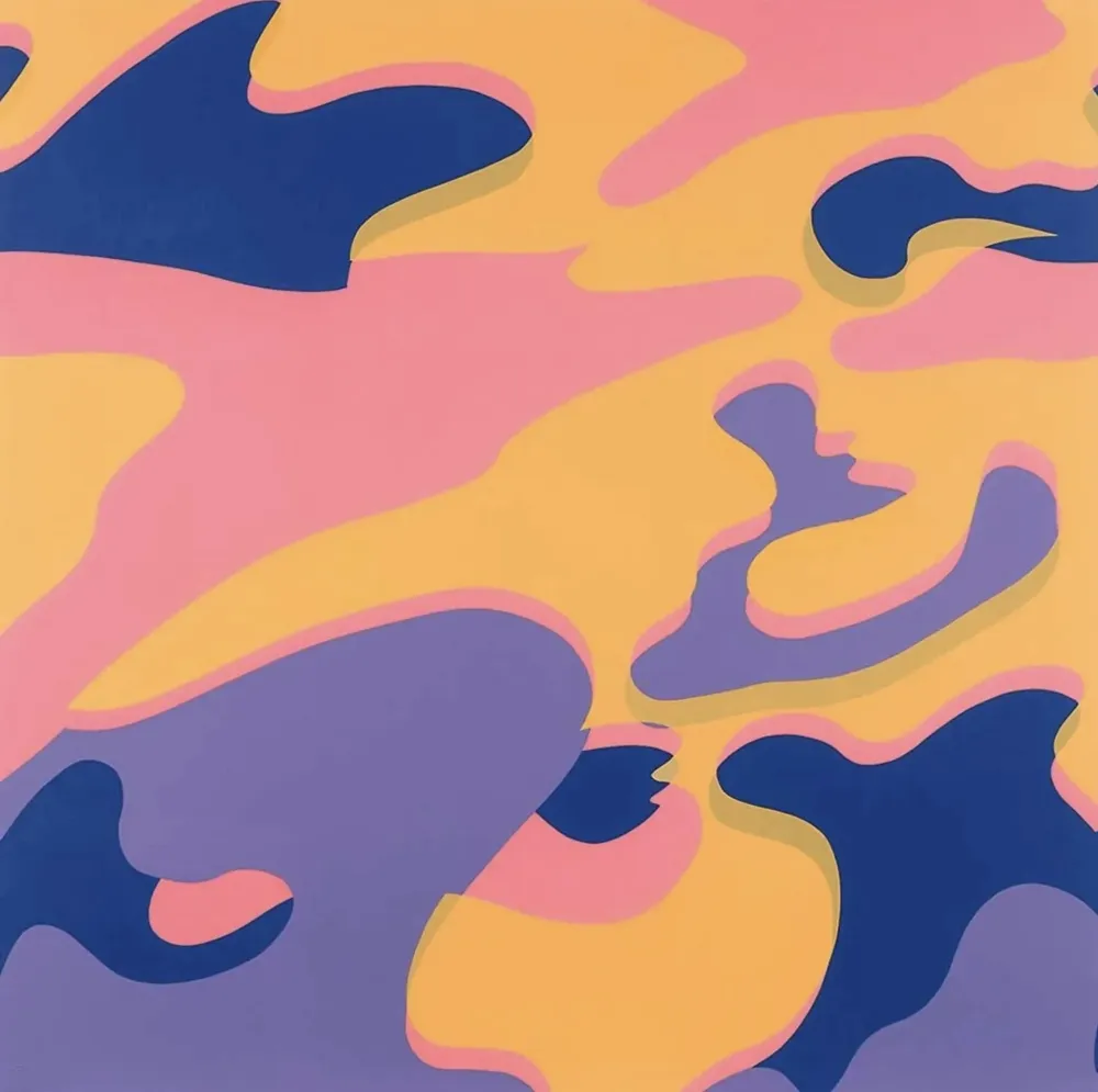 Siebdruck Warhol - Camouflage F. & S. 410