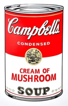 Siebdruck Warhol - Campbell's Soup Can: Cream of Mushroom