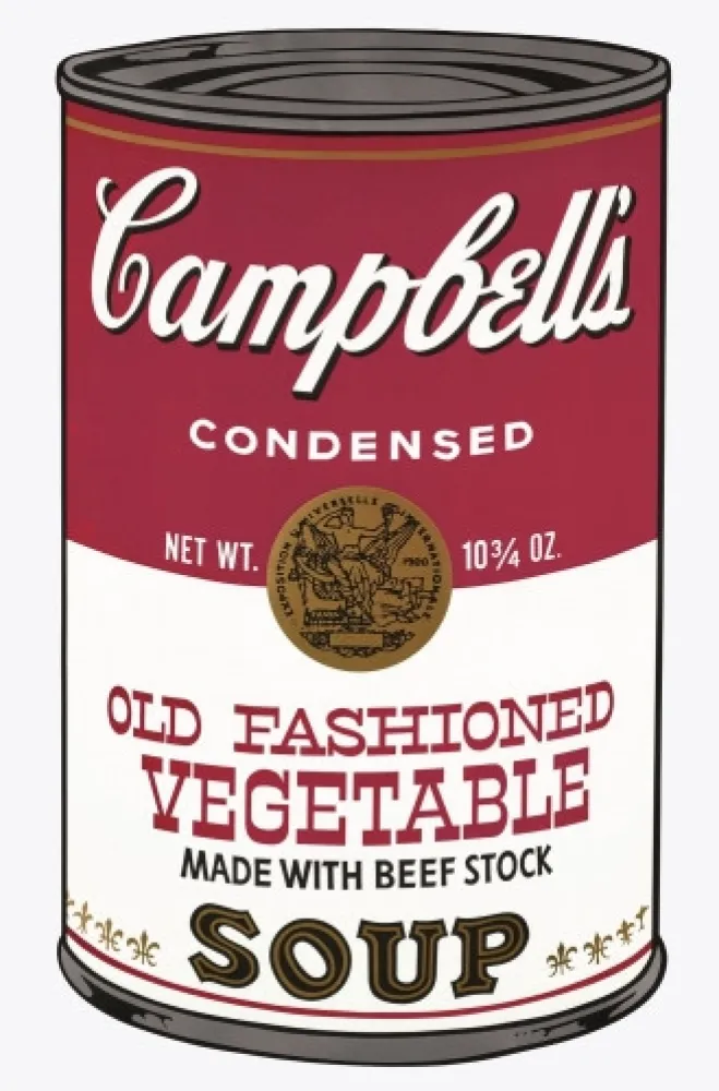 Siebdruck Warhol - Campbell's Soup Can: Old Fashioned Vegetable