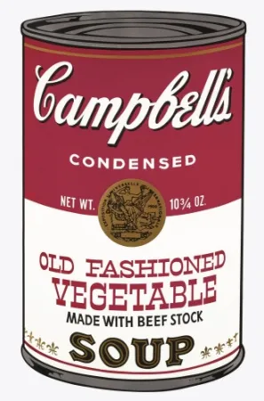 Siebdruck Warhol - Campbell's Soup Can: Old Fashioned Vegetable