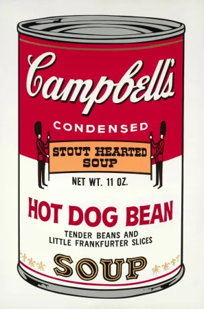 Siebdruck Warhol - Campbell's Soup: Hot Dog Bean