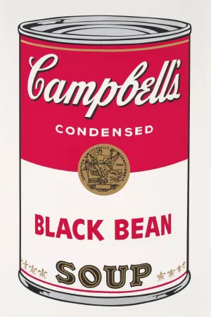 Siebdruck Warhol - Campbell's Soup I: Black Bean (FS II.44)