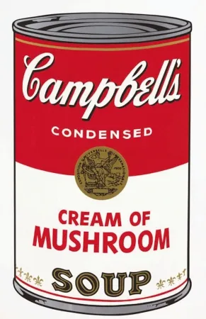 Siebdruck Warhol - Campbell's Soup I: Cream of Mushroom by Andy Warhol