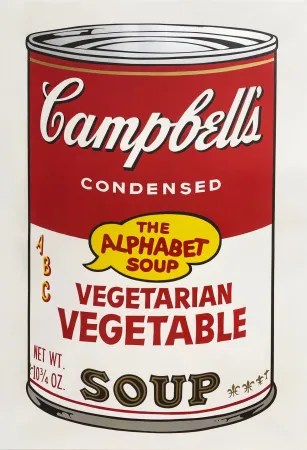 Siebdruck Warhol - Campbell's Soup II: Vegetarian Vegetable
