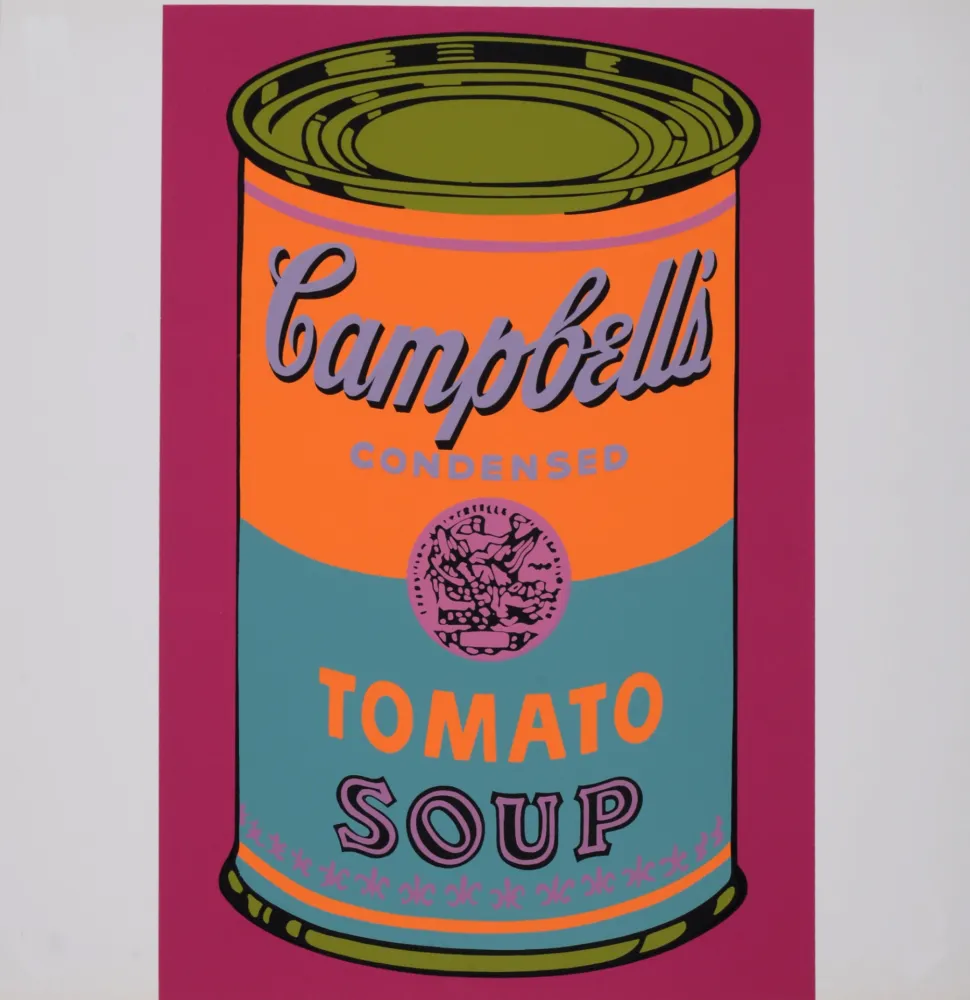 Siebdruck Warhol - Campbell's Tomato Soup, 1968 - Scarce Banner edition!