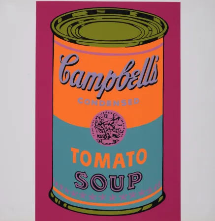 Siebdruck Warhol - Campbell's Tomato Soup, 1968 - Scarce Banner edition!