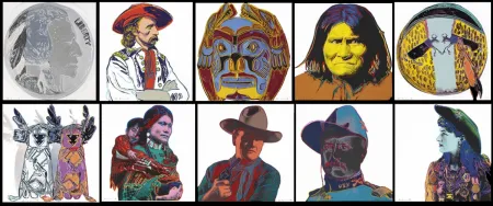 Siebdruck Warhol - Cowboys and Indians Complete Portfolio (FS II.377 - FS II.386)