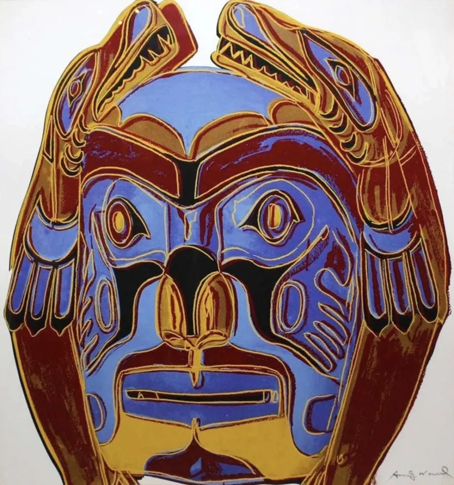 Siebdruck Warhol - Cowboys and Indians: Northwest Coast Mask, II.380