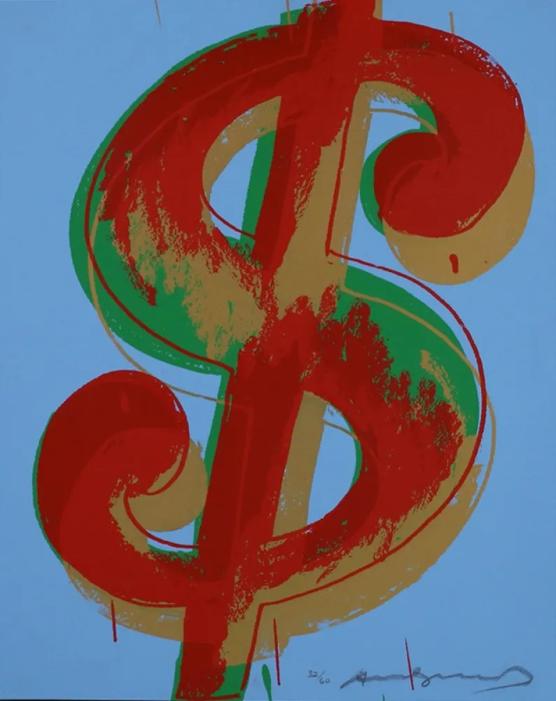 Siebdruck Warhol - Dollar Sign (1) 277