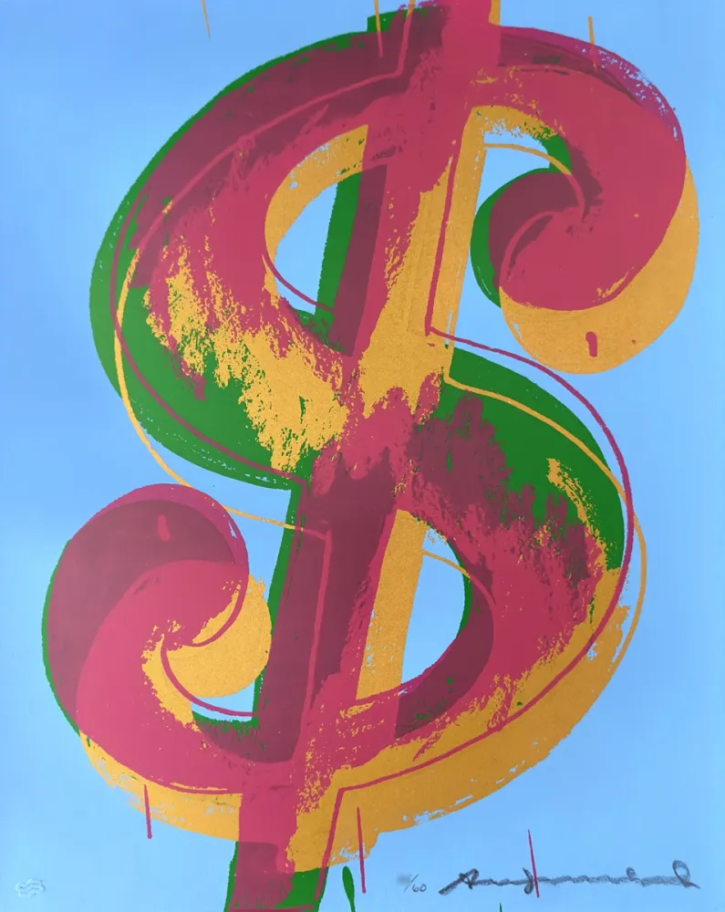 Siebdruck Warhol - Dollar Sign (1) 277