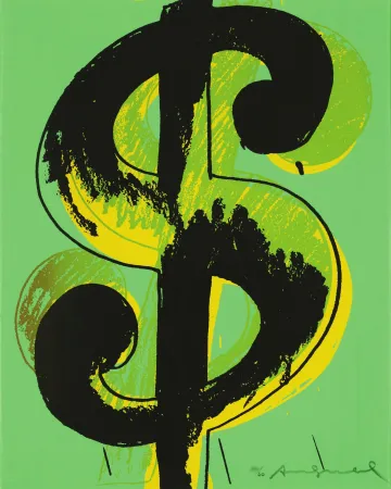 Siebdruck Warhol - Dollar Sign (FS II.279)