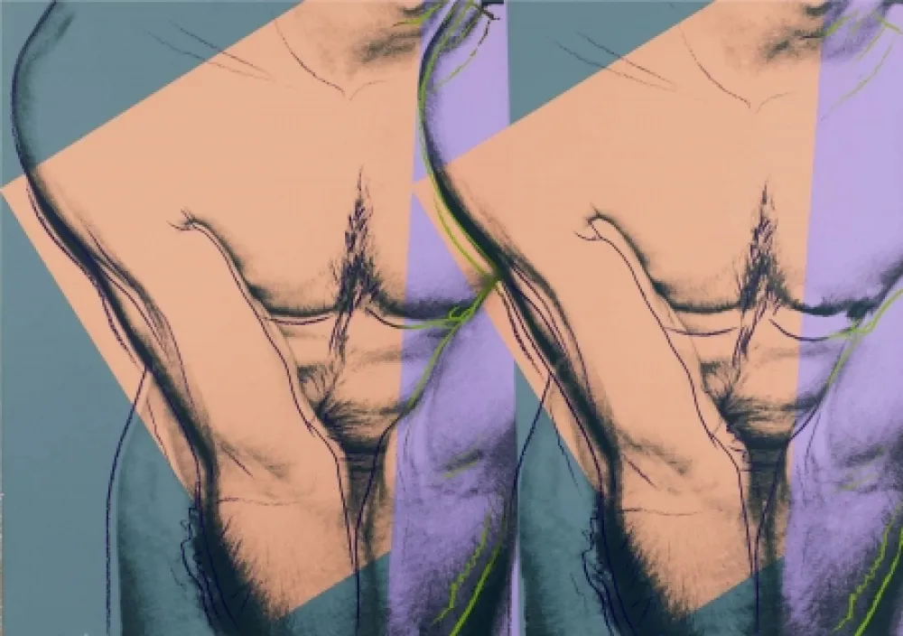 Siebdruck Warhol - Double Torso