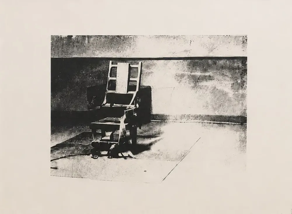 Siebdruck Warhol - Electric chair