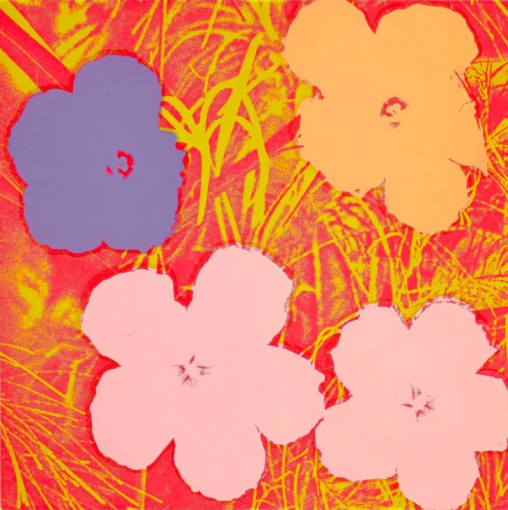 Siebdruck Warhol - Flowers 69