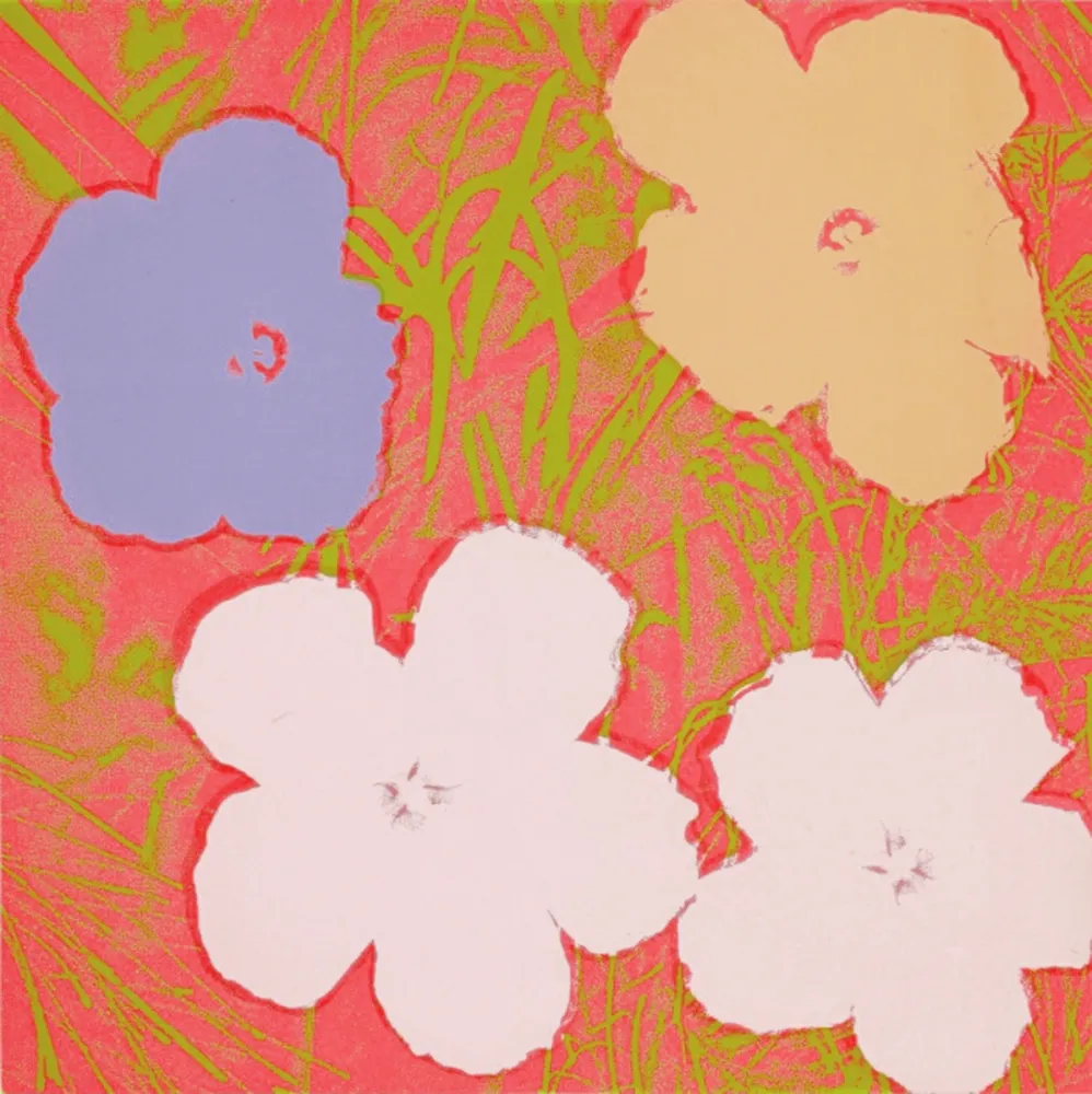 Siebdruck Warhol - Flowers 69