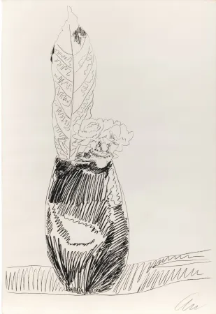 Siebdruck Warhol - Flowers (black and white) ) (F. & S. II.105)