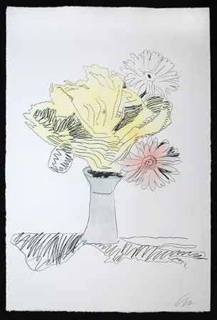 Siebdruck Warhol - Flowers (Hand-Colored)