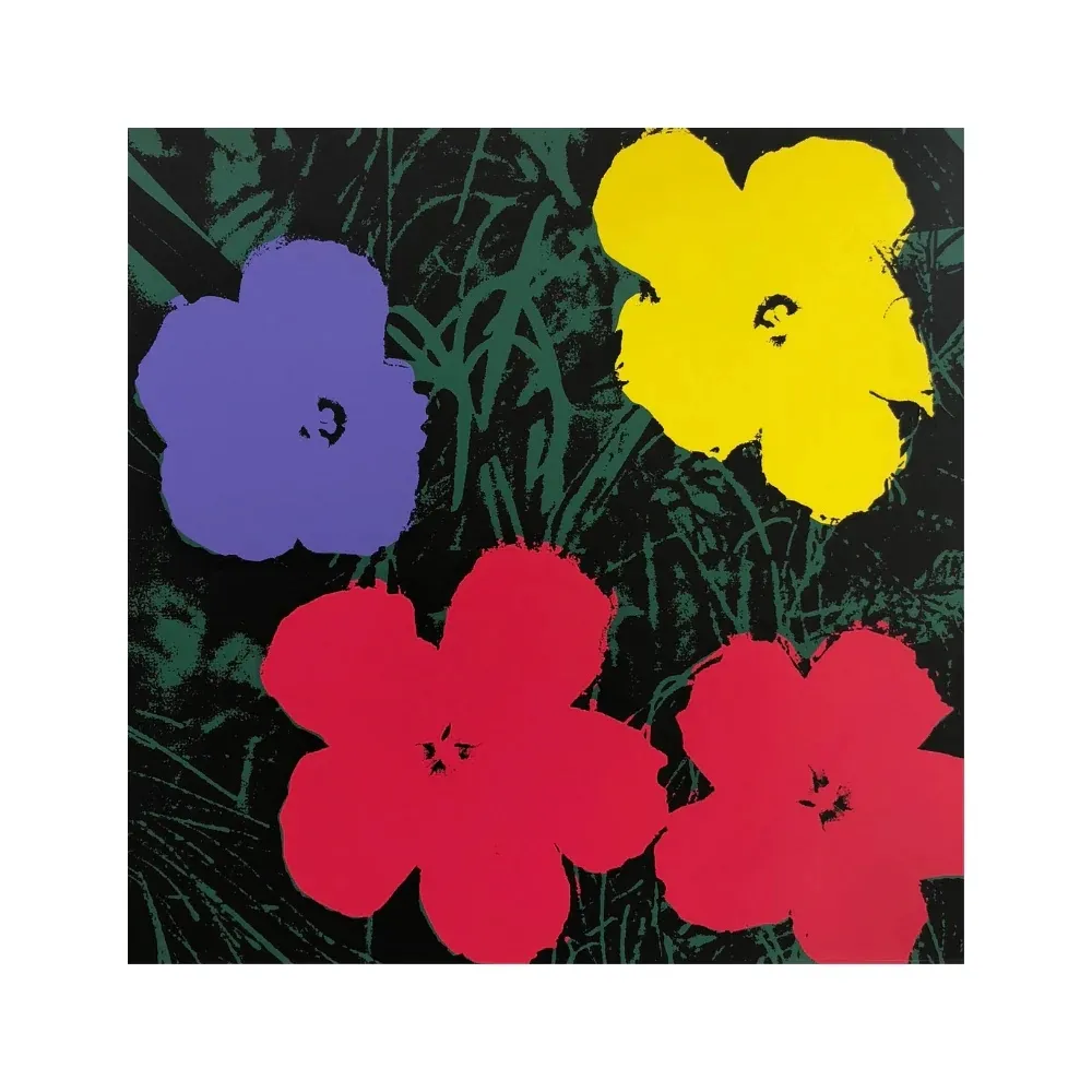 Siebdruck Warhol - Flowers X 