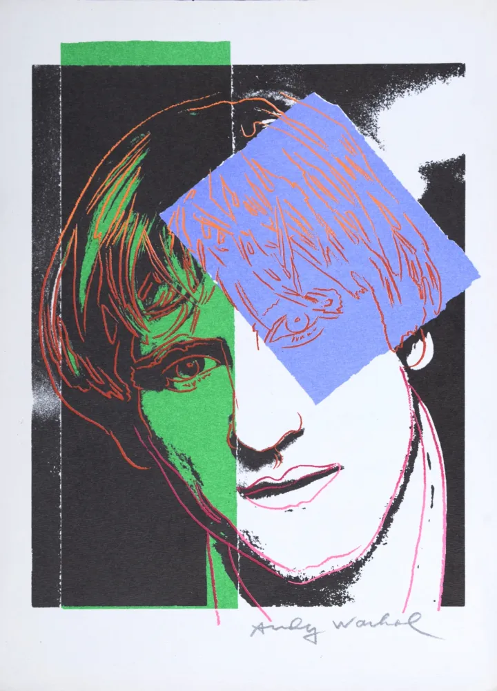 Siebdruck Warhol - Gérard Depardieu, 1986