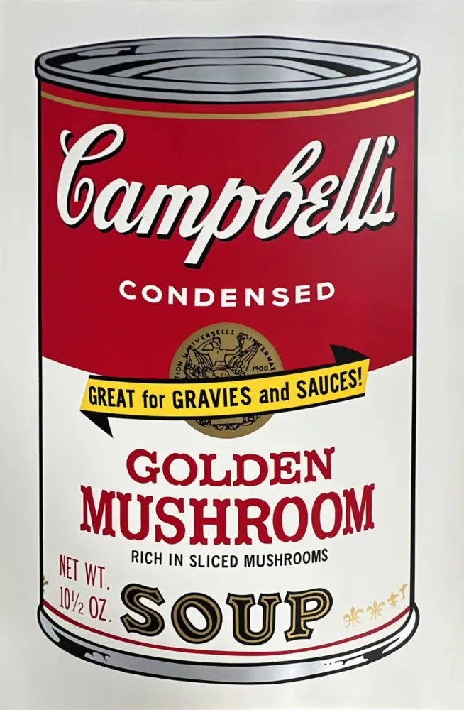 Siebdruck Warhol - Golden Mushroom (from Campbell's Soup II)