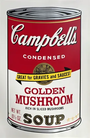 Siebdruck Warhol - Golden Mushroom (from Campbell's Soup II)