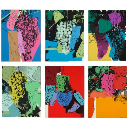 Siebdruck Warhol - Grapes Complete Portfolio
