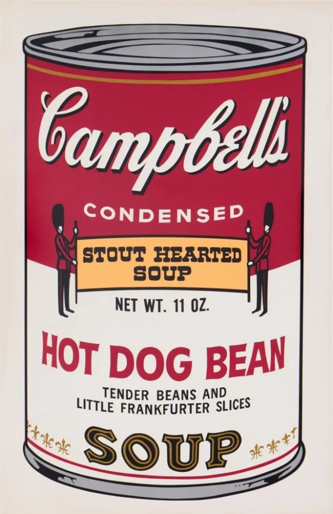 Siebdruck Warhol - Hot Dog Bean, II.59 from the Campbell's Soup II Portfolio