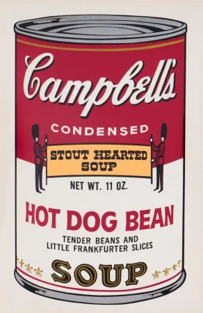 Siebdruck Warhol - Hot Dog Bean, II.59 from the Campbell's Soup II Portfolio